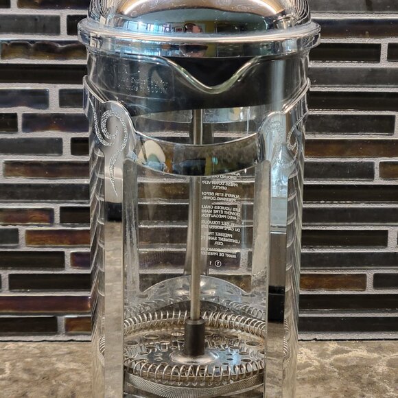 STARBUCKS BARISTA FRENCH PRESS COFFEE GLASS STAINLESS 8 CUP 34 OZ MADE BY BODUM - Picture 4 of 11